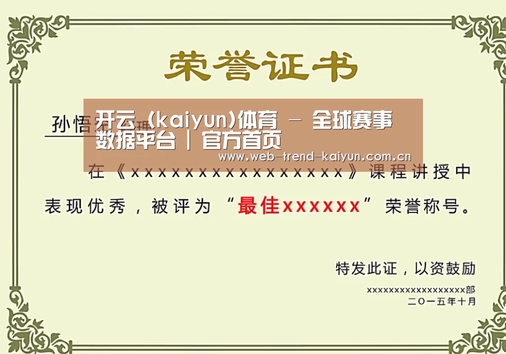 荣誉证书一